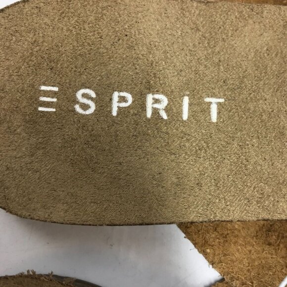 ESPRIT Flat Slip On Sandals Womens Size 10 Strappy Vegan Leather Bounty - Picture 2 of 6